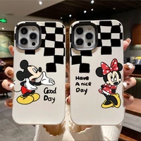disney mickey cartoon phone cases for iphone 13 12 11 pro max mini xr xs max 8 x 7 se 2022 couple soft silicone cover gift