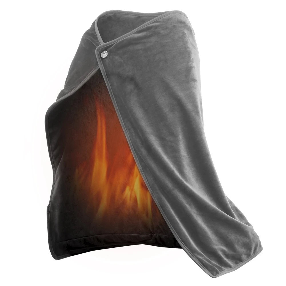 

Электрическое одеяло с быстрым нагревом, мягкое утолщенное одеяло с подогревом USB, матрас, термостат, грелка для зимы, серого цвета