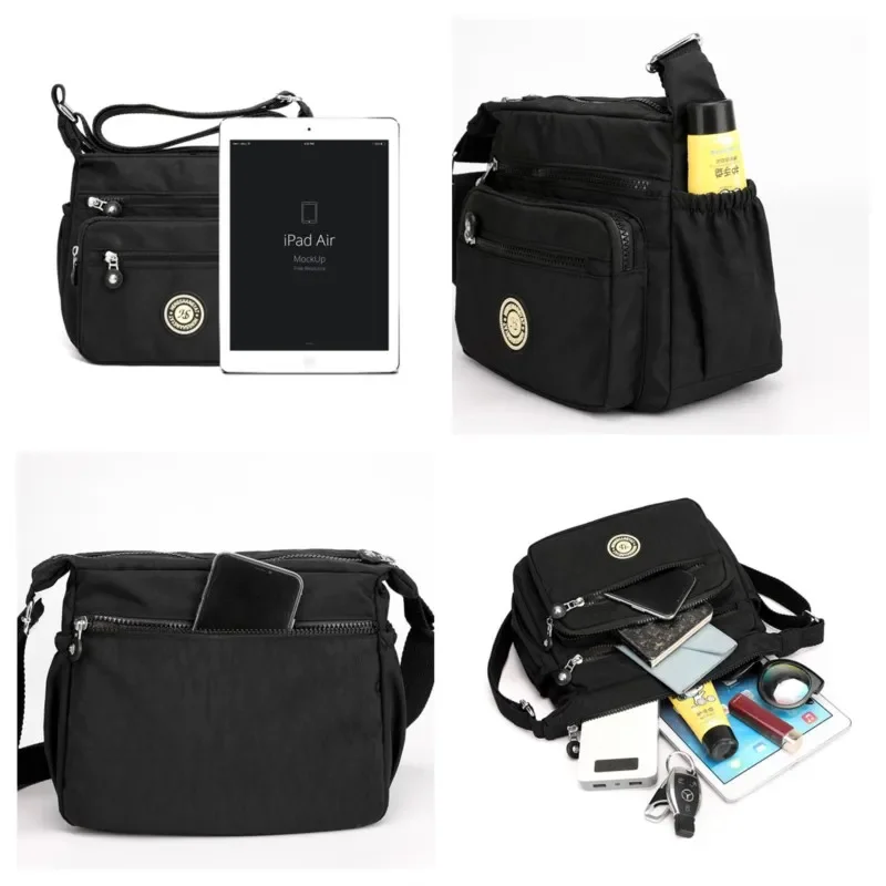 Высококачественные сумки нейлоновые женские на одно плечо через дизайнерские