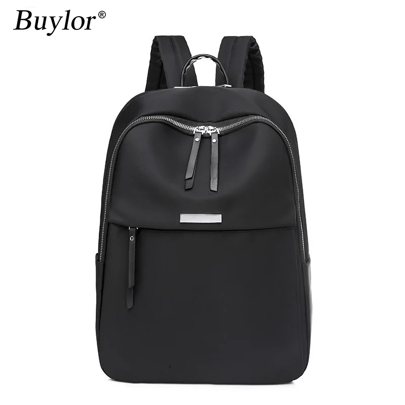 

Рюкзак из ткани «Оксфорд» для женщин, простая сумка для компьютера, школьный ранец на ремне для девушек, вместительный дорожный рюкзак