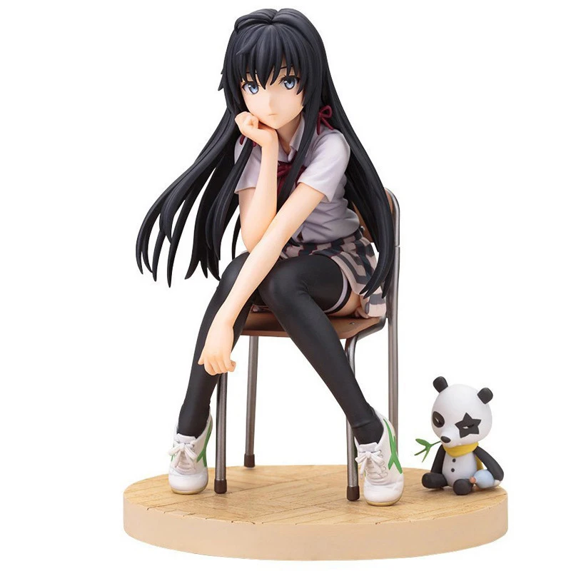 

Anime Figures Sexy Girl 14cm Yukino Yukinoshita Jk Female Junior High School Students Black Long Hair More Accessories Model PVC