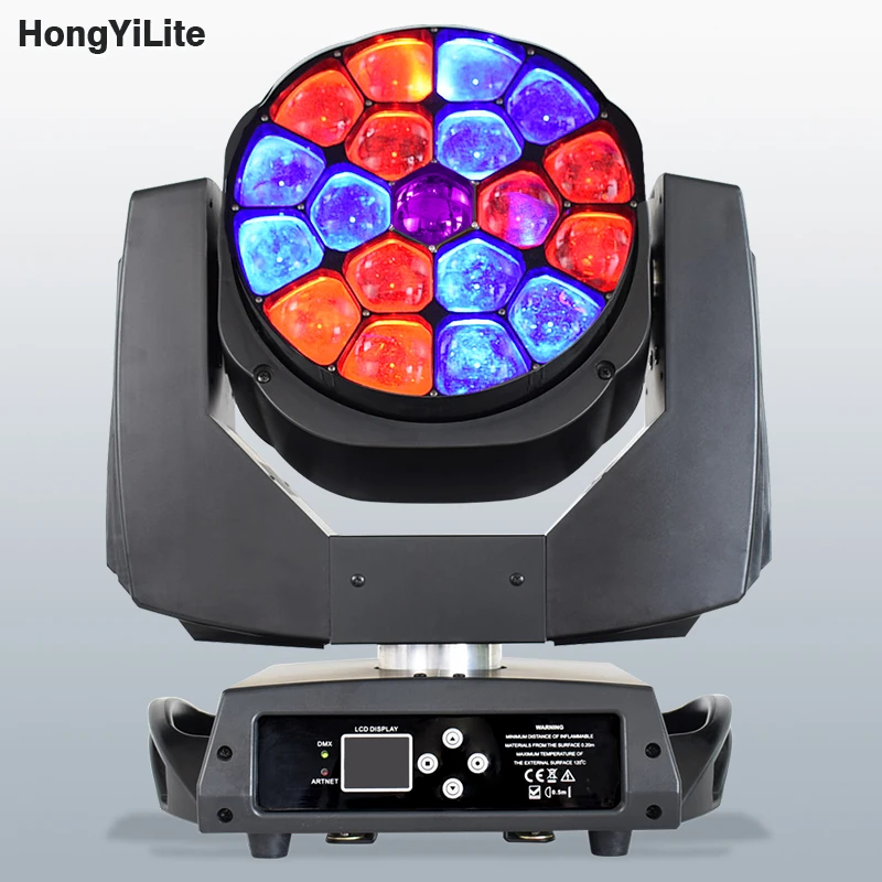 19x15 Вт светодиодный луч с подвижной головкой большой пчелиный глаз