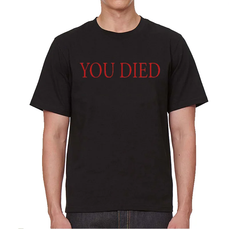 Футболка мужская с принтом темных душ игровая рубашка топ коротким рукавом