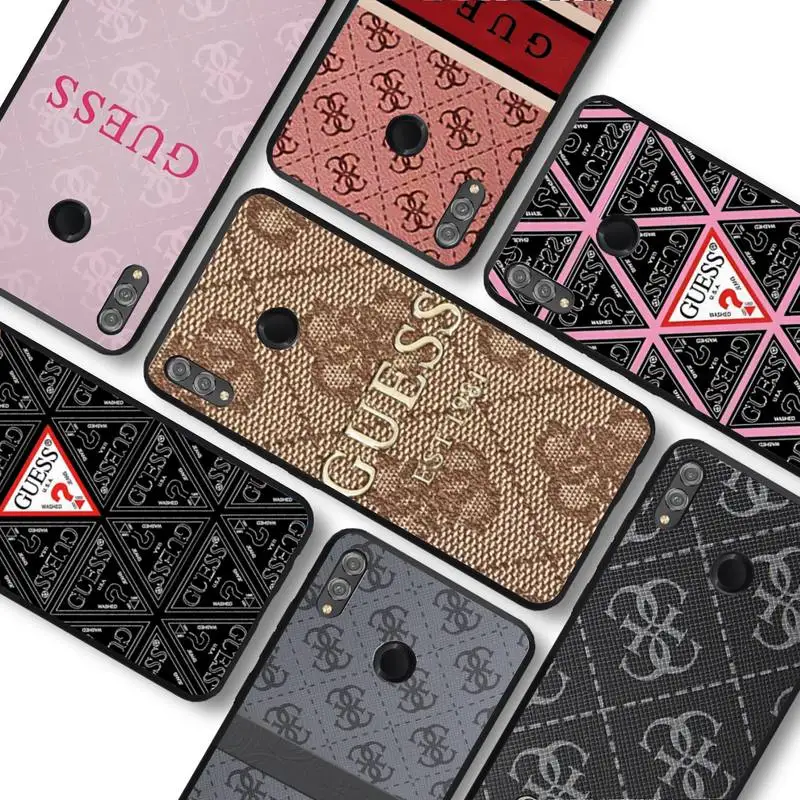 

Stylish Triangle Letter Guess Phone Case For Huawei honor10Lite 10i 20 8x 10 Honor9lite 9xpro Coque