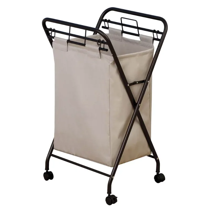 

Household Essentials Laundry Hamper with Lift-Out Bag, Antique Bronze