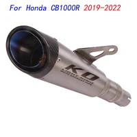 escape motorcycle mid connect pipe and exhaust muffler titanium alloy exhaust system for honda cb1000r 2019 2022