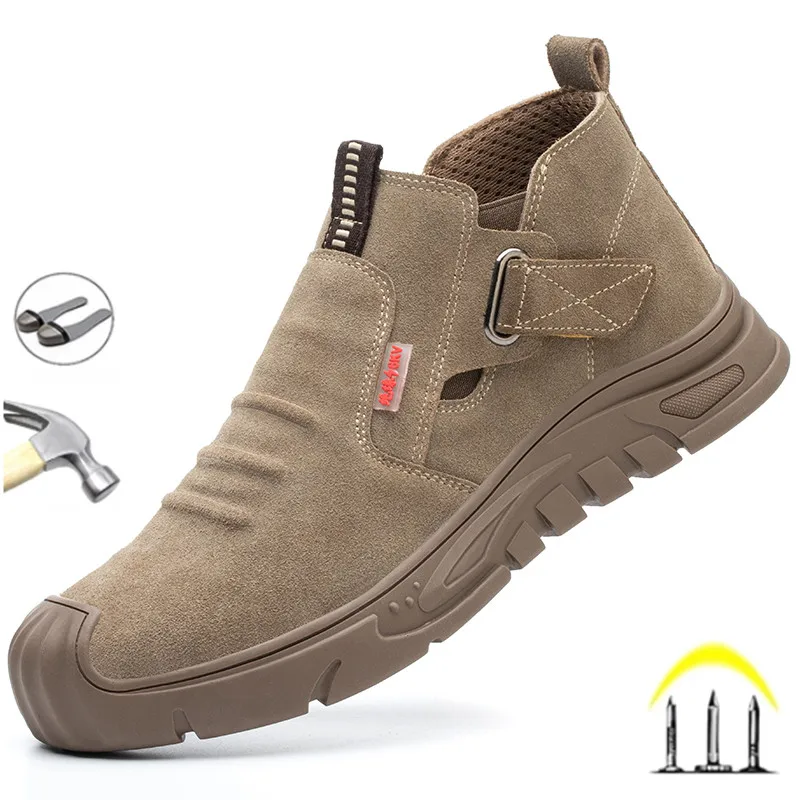 

Work Sneakers Men Indestructible Steel Toe Work Shoes Safety Boot Men Shoes Anti-puncture Working Shoes For Men Sock shoes