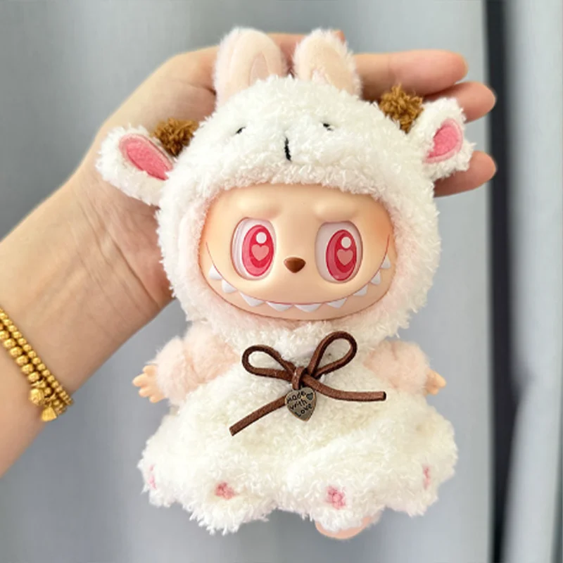 Labubu V2 15 см пижамы с животными одежда для кукол милый повседневный комплект