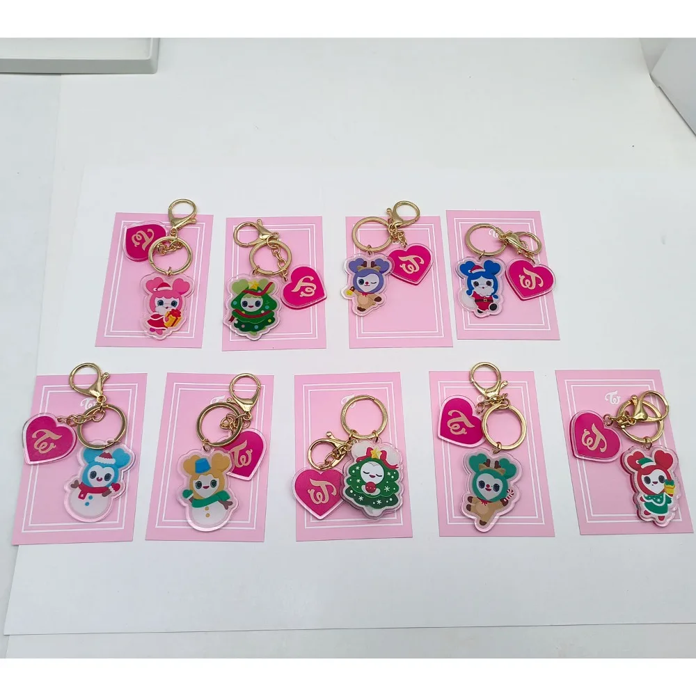 KPOP Merch TWICE прекрасный зимний акриловый брелок с персонажем мультфильма кулон KARINA