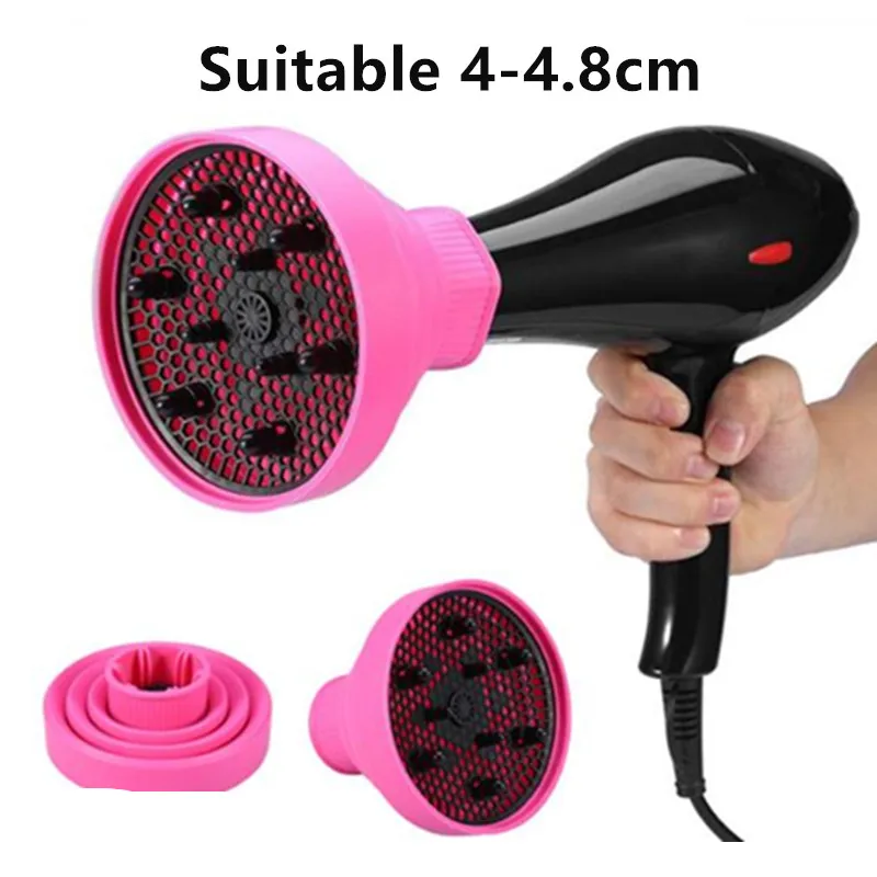 

1PC Professional Hair Dryer Diffuser Foldable Curls Blow Dryer Hair Curl Diffuser Cover Hair Styling Tool Suitable 4-4.8cm 4#