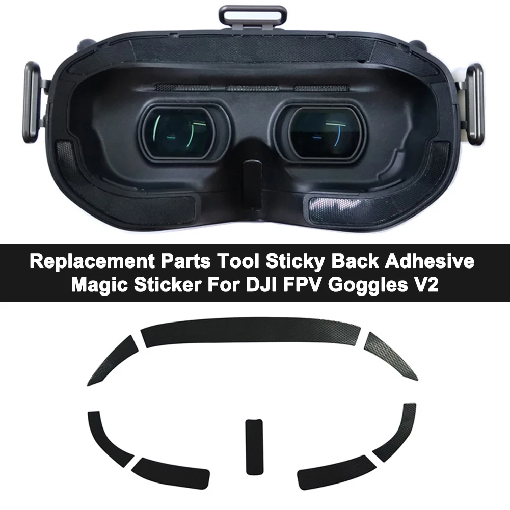 

Tool Black Sticker Repair Fixing Back Adhesive Practical Sticky Replacement Parts Professional for DJI FPV Goggles V2