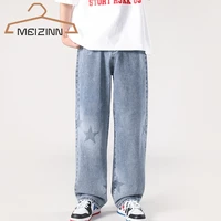 men y2k jeans 2022 streetwear hip hop star printing trousers men casual fashion korean harajuku harlan wide leg jeans men pants