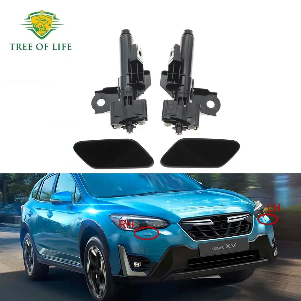 Для Subaru XV Crosstrek 2018 2019 2020 2021, крышка форсунки омывателя передней фары, распылитель воды 86636FL010 86636FL000