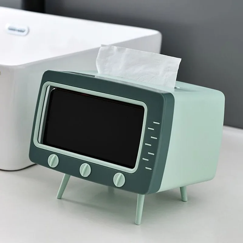 

Paper Box Plastic Nordic Living Room Coffee Table Multi-Runctional Storage Toilet TV Double-Layer Storage Desktop Tissue Box