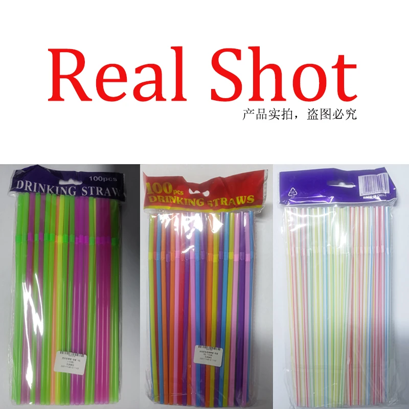 5 моделей пластиковая солома 100 шт. Φ кухонная посуда аксессуары для свадебной