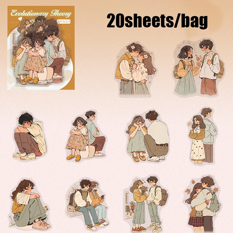 

Наклейки Mr. Paper Love Evolution 20 листов