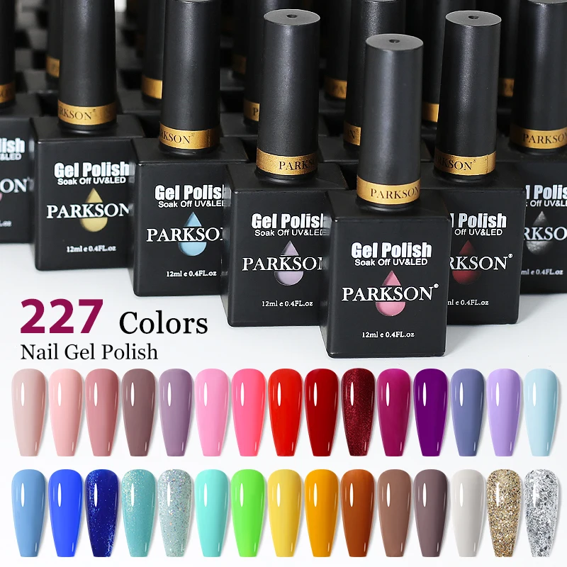 Парксон Гель-лак для ногтей чистый фиолетовый красный цвет - Цена: 207.07