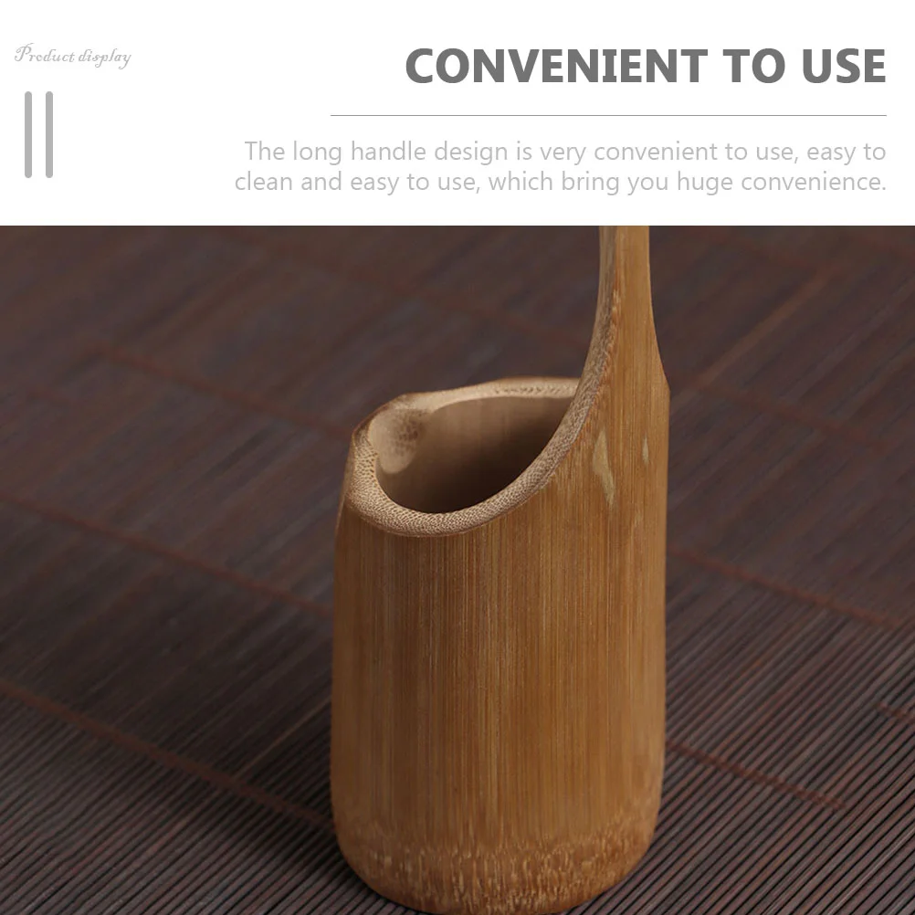 Китайский ковш с длинной ручкой бытовые инструменты бамбук для чайной церемонии