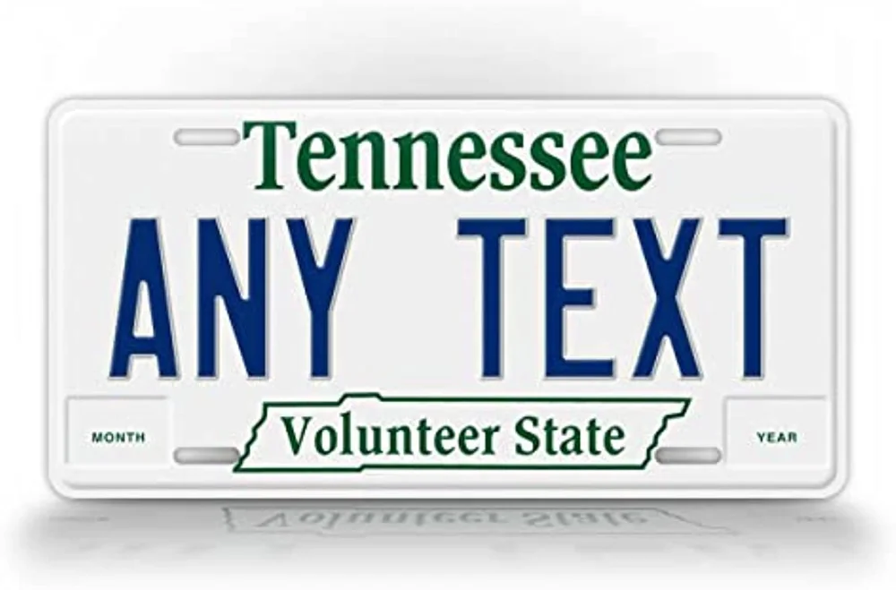 

Personalized Text 1983–1987 Tennessee License Plate Any Text Custom Vintage Volunteer State -Wall Decoration Metal Wall Sign