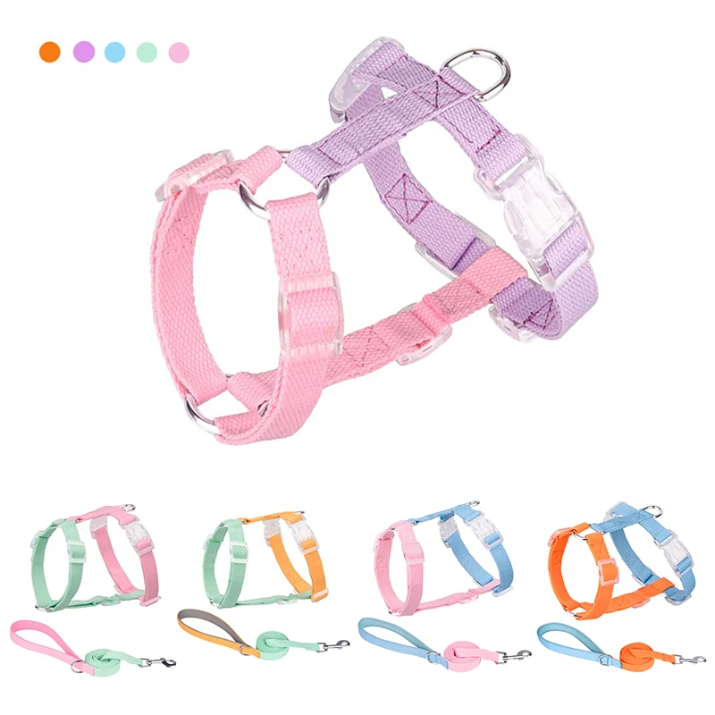 

Регулируемый поводок для собак во французском стиле, жилетка без прогулок, маленькая шлейка для домашних питомцев, большой Поводок