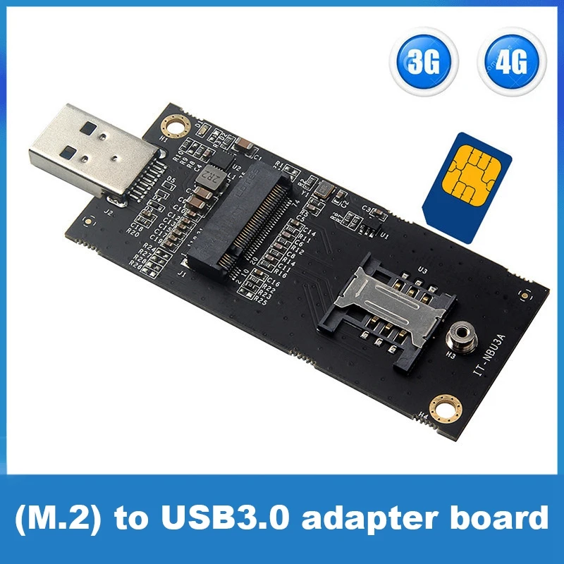 

M.2 To USB3.0 Adapter Board M.2 To SIM Adapter Card M.2 KEYB To USB3.0 Adapter Expansion Card With SIM Card Holder