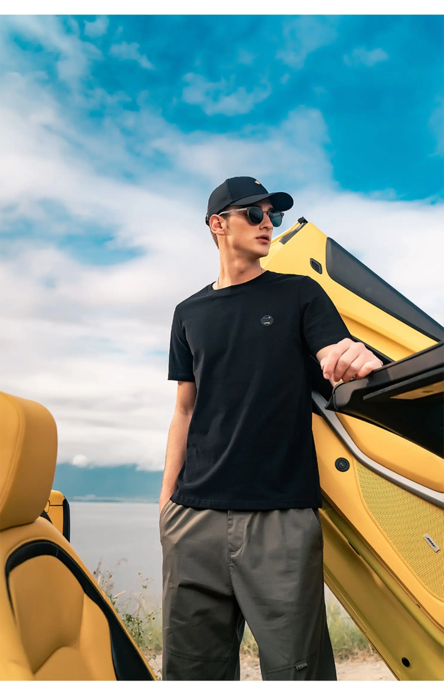 

Мужская Тяжелая хлопковая Футболка с принтом, 2678 г, лето 2023