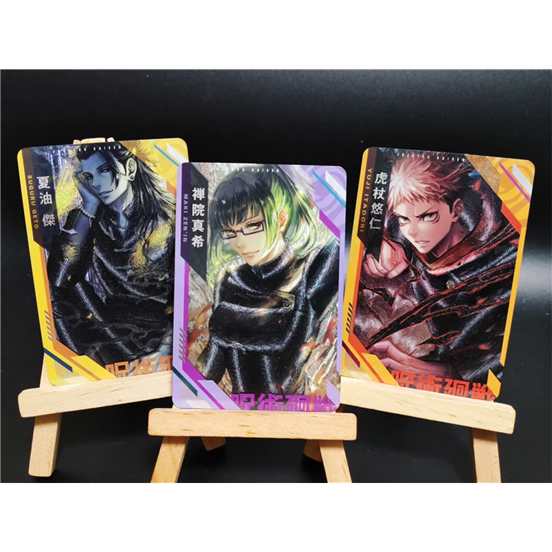 9 шт./компл. флэш-карты юютсу кайсен Itadori Yuji Gojo Satoru Fushiguro Megumi Редкие карточные игры