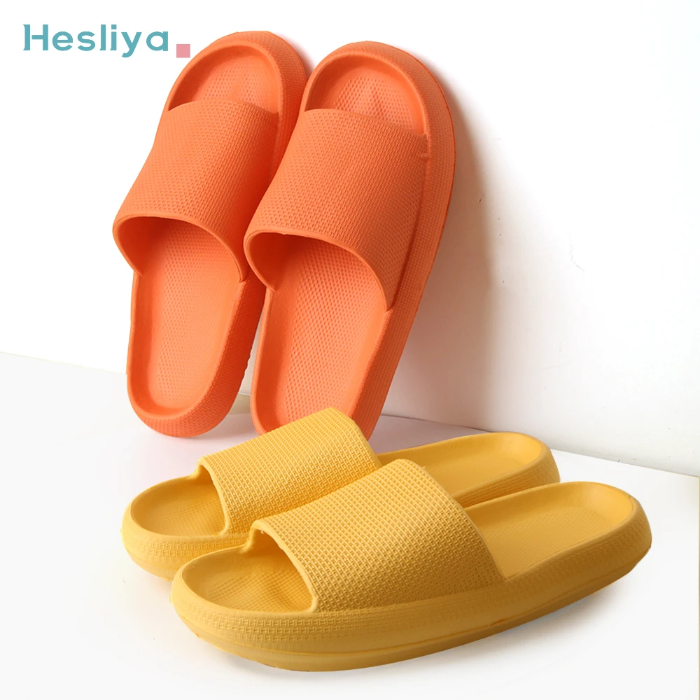 

Home Slippers Thick Platform Shoes for Women Non-slip Bathing Slides Summer Winter Flip Flops Sandals Indoor Mute Soft Slides