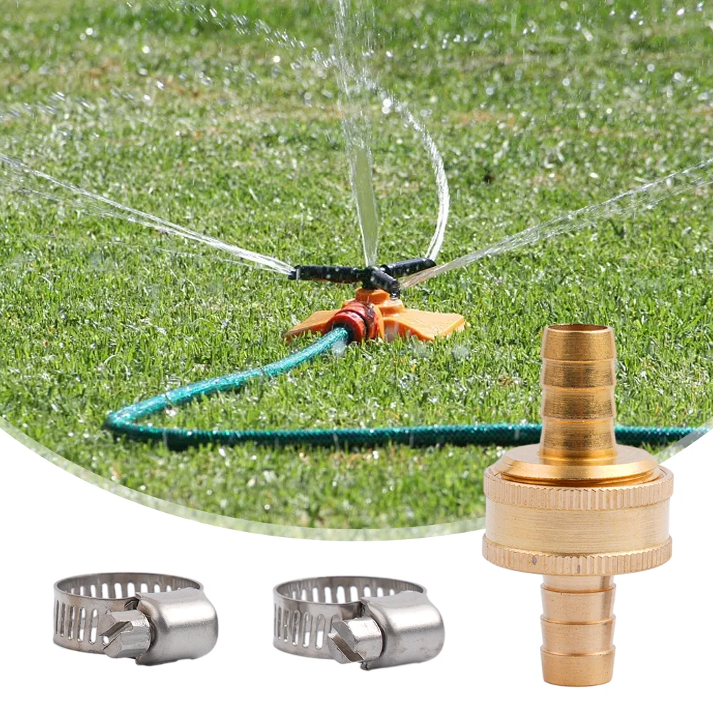 

Hose Pipe Connector Garden Hose Brass 1/2\" Thread Male Female Connector Mender End Repair Kit Stainless Steel