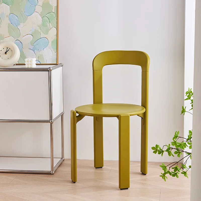 Cream Style Small Simple Solid Wood Chair Luxury Desk Sillas Home Furniture Wkdc