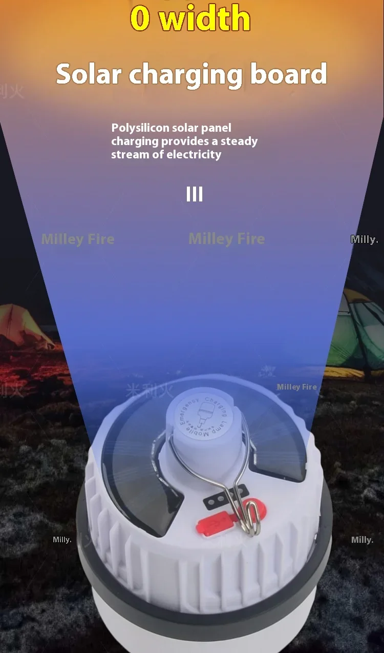 Уличная солнечная лампа для кемпинга портативная аварийная палатка