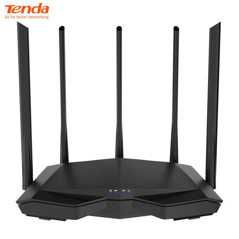 

Tenda AC7 Wireless Wifi 5G Router 11AC 2.4Ghz 5Ghz 1*WAN+3*LAN Ports 5*6dbi Antennas Smart APP Manage