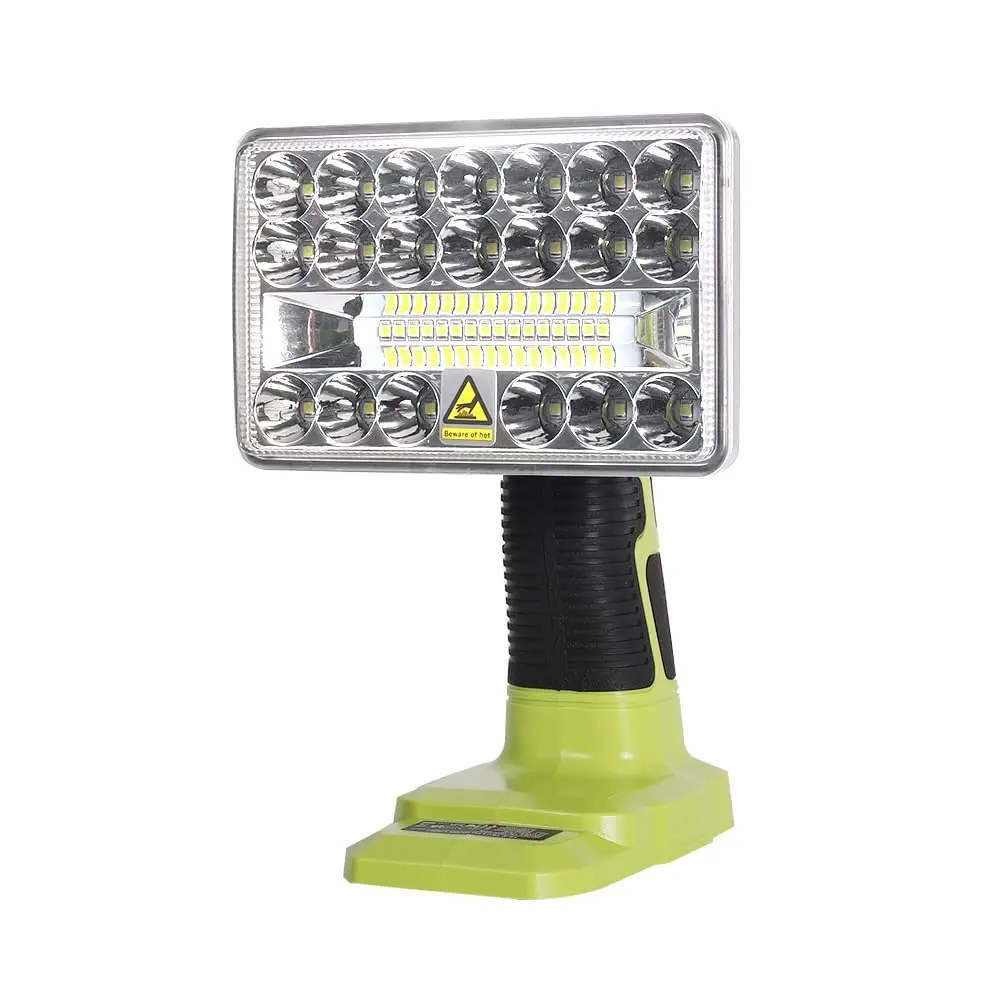 

1 Pcs LED Work Light W/18Vlithium Nickel Battery For Ryobi LED Work Light Adjustable Light Direction 12 Working Hours