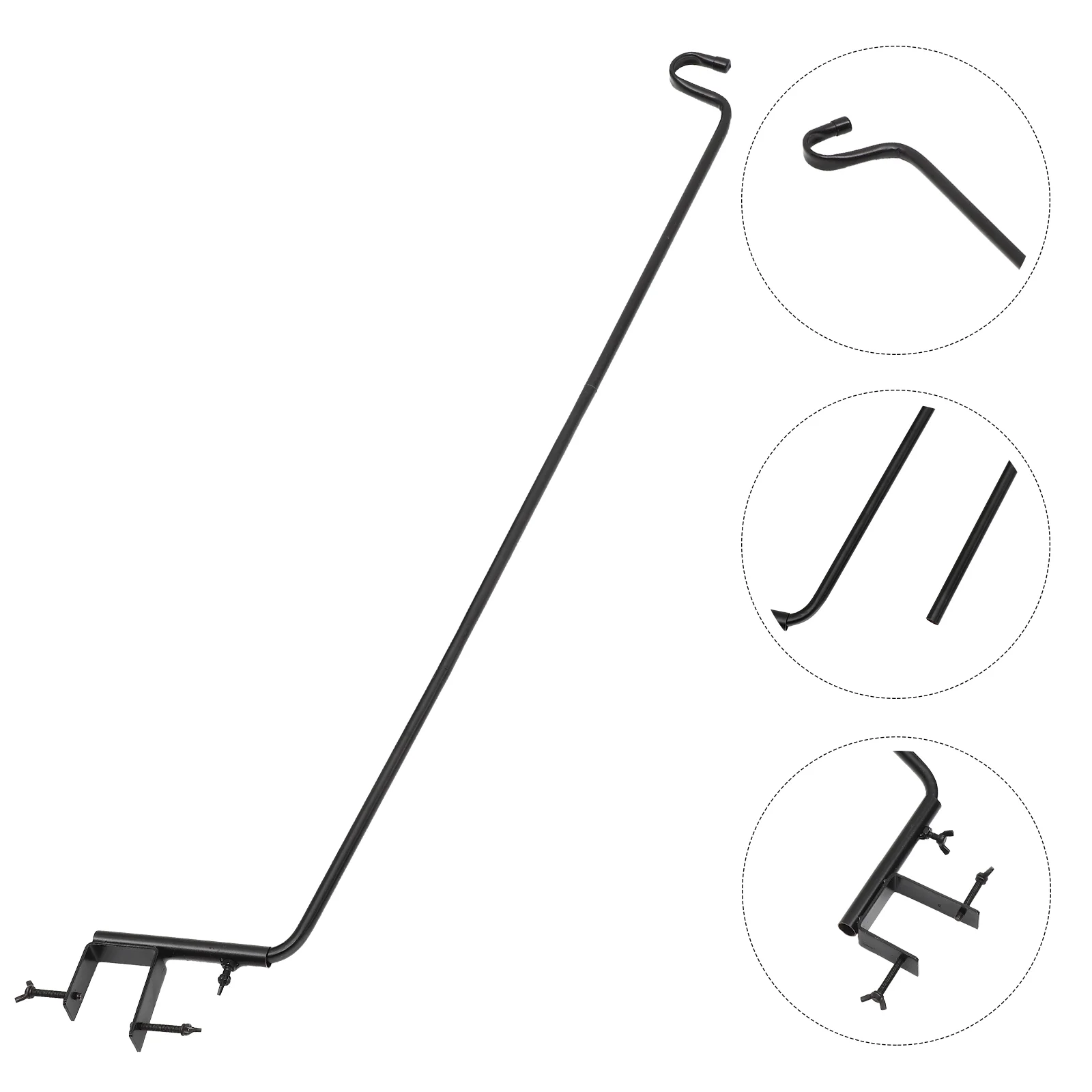 

Hook Fence Lantern Hanging Duty Heavy Light Iron Shepherd Garden Hooks Lamp Hanger Yard Stand Feeder Bird Function Multi Planter