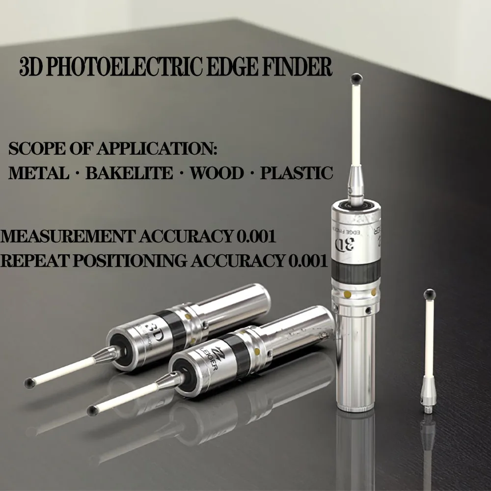 new 3D light edge finder CNC machining center sub-center rod detection sensor glowing sound high precision 0.001