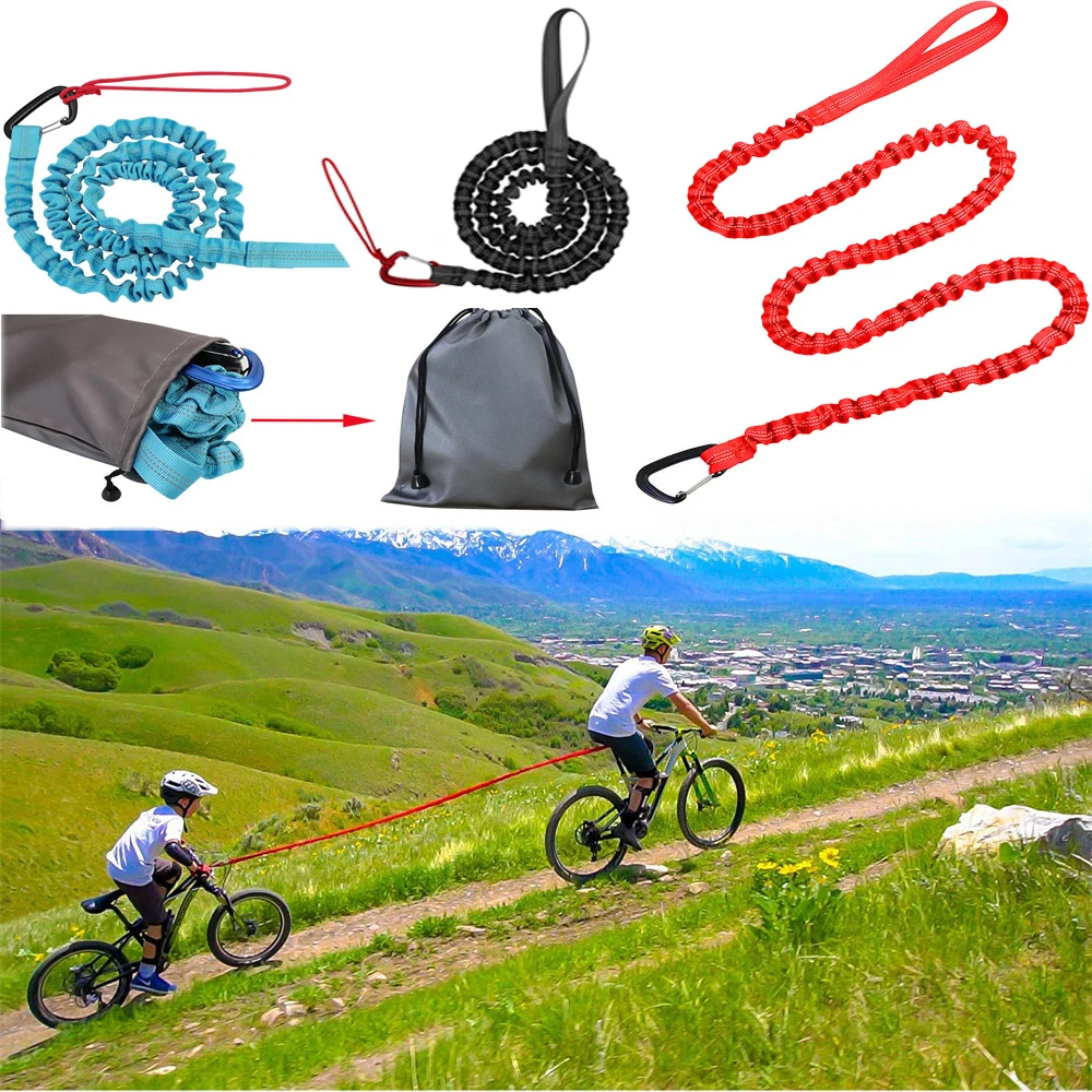 

MTB Bicycle Tow Rope Bungee Child Cycling Stretch Pull Strap for Long Cycling Adventures Elastic Parent-Child Nylon Rope Outdoor