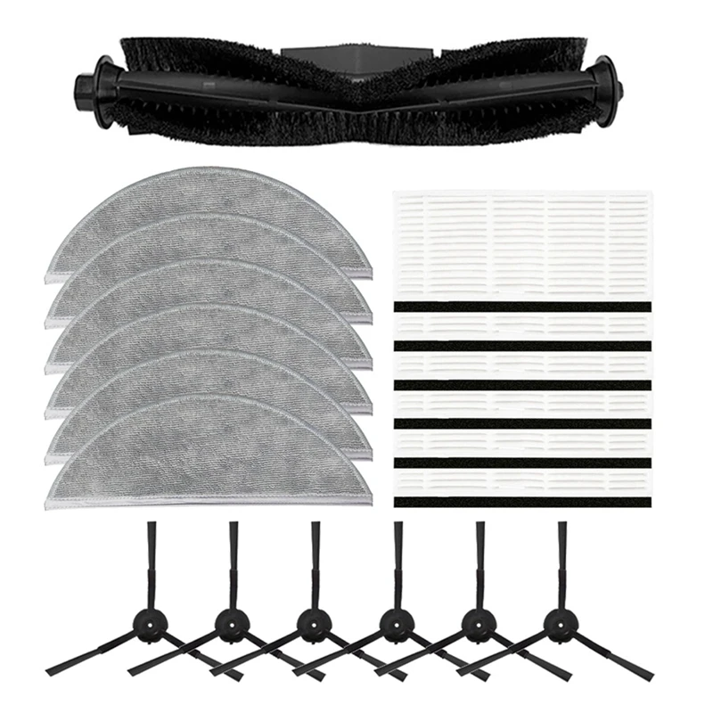 

Аксессуары для пылесоса Xiaomi Lydsto R1, основная и боковая щетки, фильтры НЕРА, тряпочка для швабры