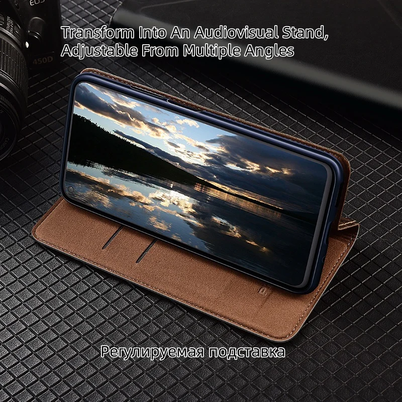 Кожаный чехол-бумажник для телефона Asus Zenfone 11 10 9 8 7 6 5 5z Pro Ultra Flip из воловьей кожи с