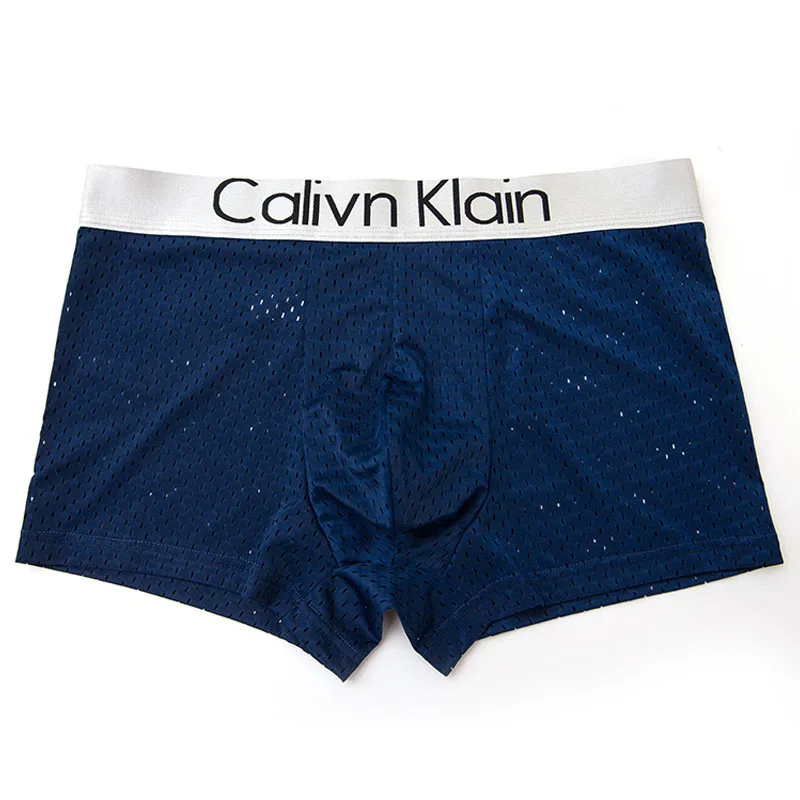 4PCS/Lot Mesh Hole Mens Underwear Boxers for Men Boxershorts Man Pantis Homme Sexy Underpants Panties Breathable Comfortable