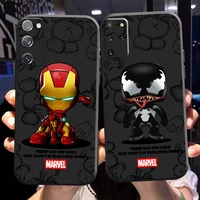 marvel cartoon spiderman phone case for samsung galaxy s22 s21 s20 s10 10e s9 plus s22 s21 s20 ultra fe 5g silicone cover