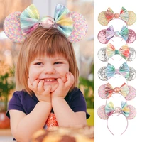 disney cartoon new creative candy headband sequins mickey hairband holiday party childrens hair accessories adultkids gift