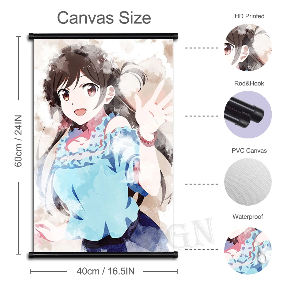 Настенная живопись рассекающий демонов холст Kamado Nezuko Модульная картина печать