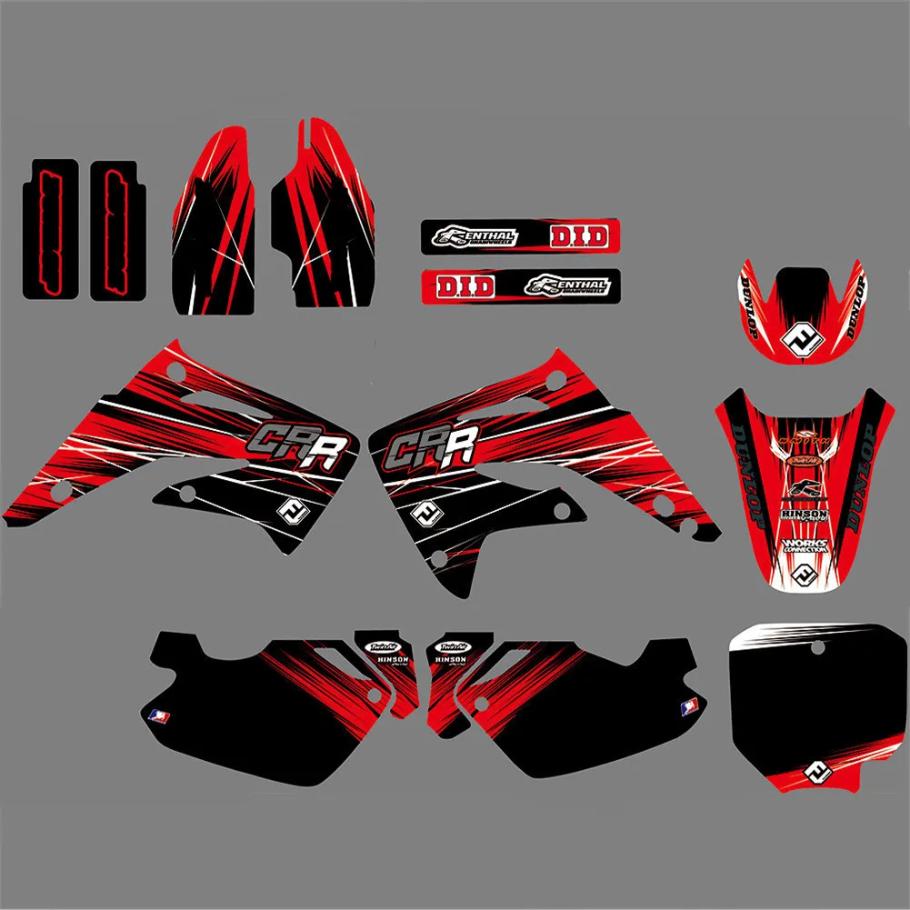 Наклейки для HONDA 85 CR 2012-2003 Графика фона и декоративные наклейки CR85 2003 2004 2005 2006 2007 2008 2009 2010 2011 2012 и далее.