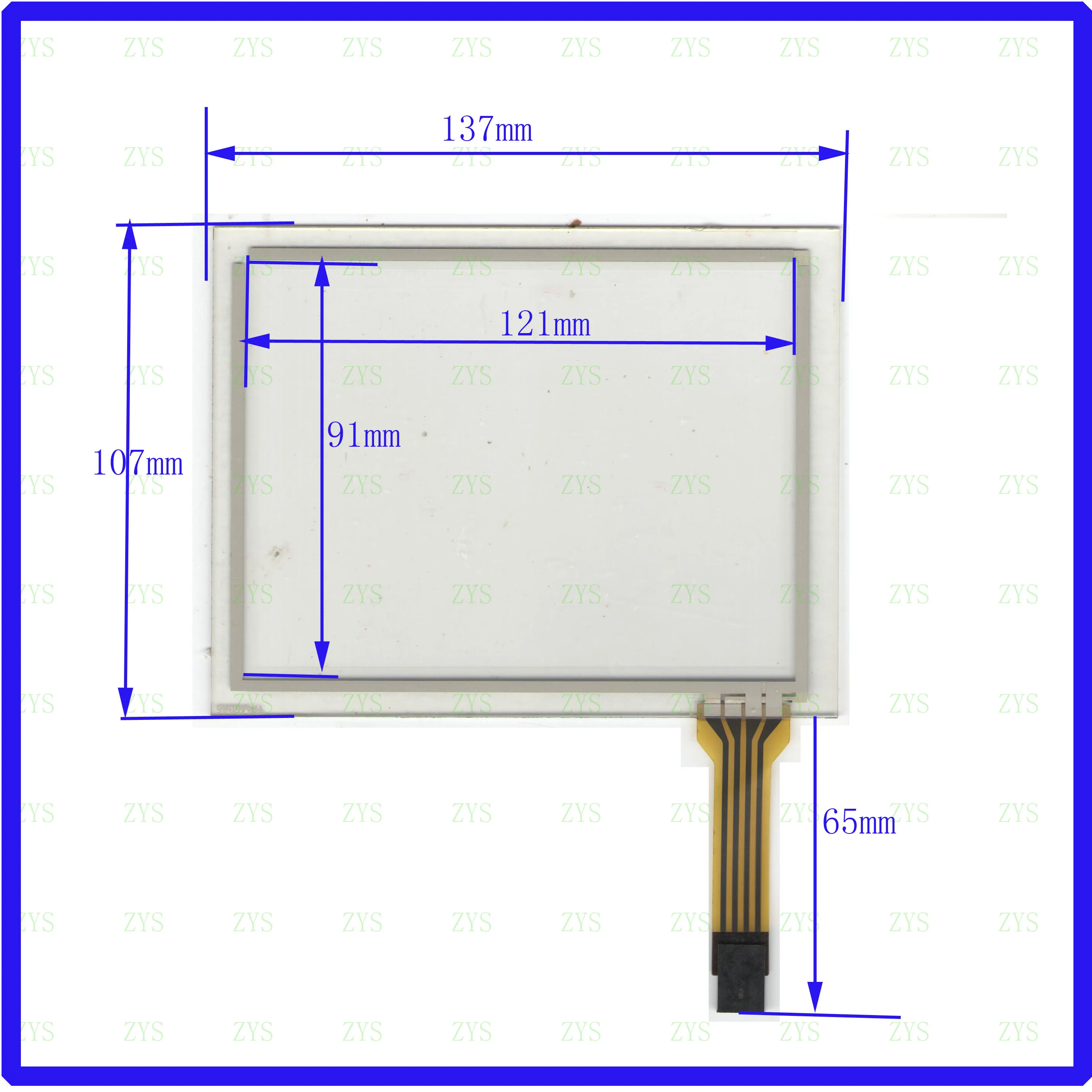 4-линейная Сенсорная панель ZhiYuSun 137*107 мм, 5,8 дюйма, стекло с датчиком 137*107, это совместимый экран сопротивления