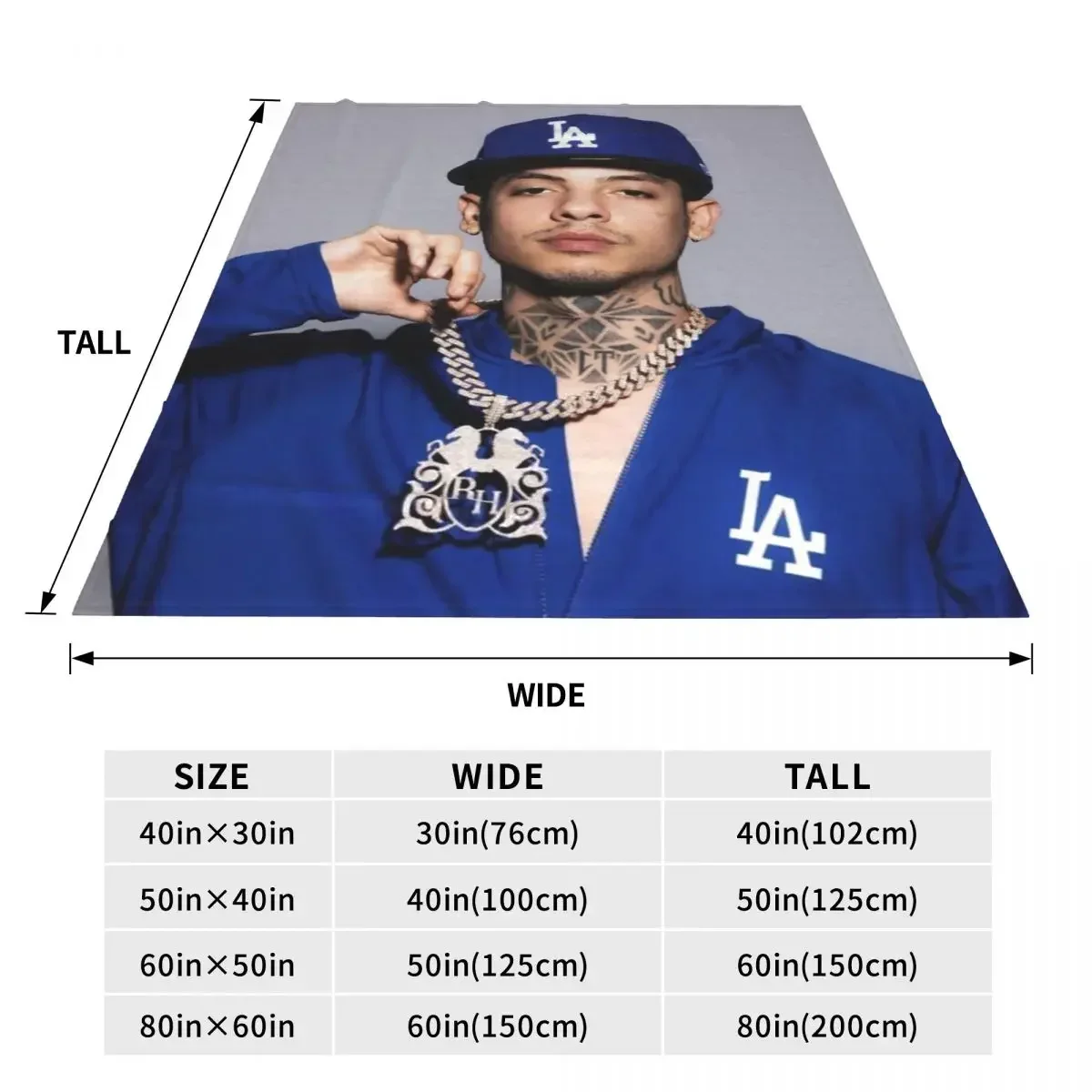 N-Natanael Canos Musician Синее Фланелевое Одеяло Портативное Теплое Дорожное Дизайнерское