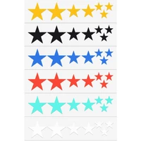 12 sheets mountain bike reflective stickers frame wheel rim sticker fluorescent stars bicycle reflector decal accessories