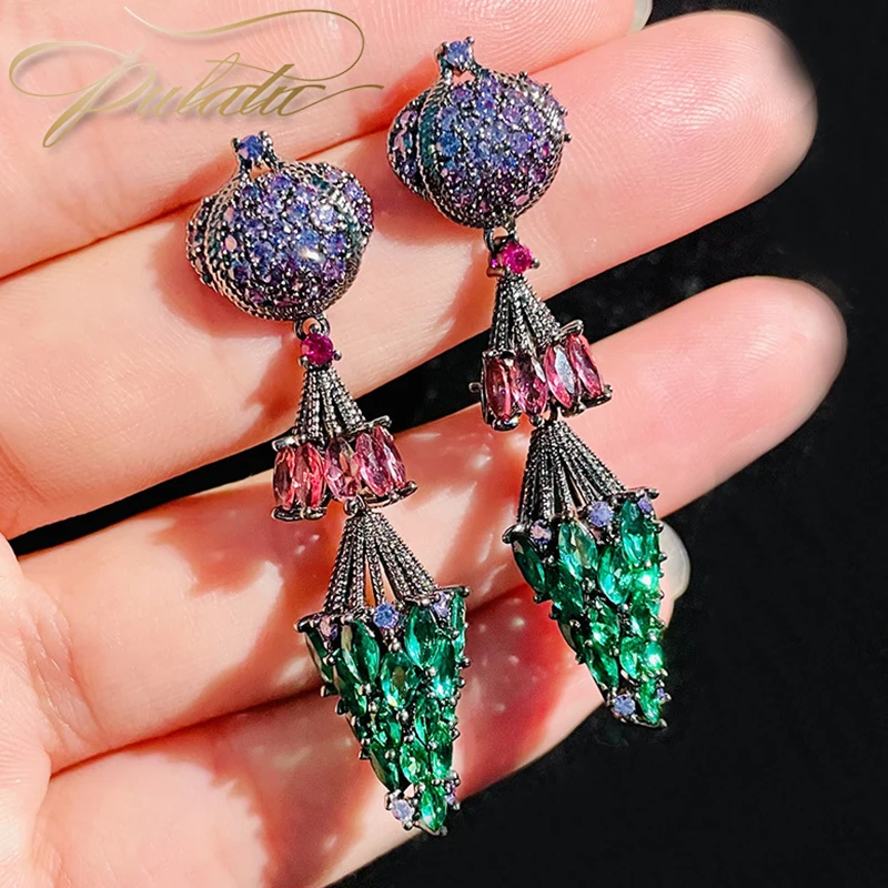 

Модные висячие серьги PULATU, оригинальные дизайнерские украшения, серьги для женщин, серьги с кристаллами, женская бижутерия