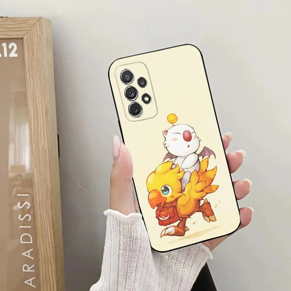 Чехол для телефона M-Moogle Final Fantasy Samsung Galaxy A20 A21s A22 A31 A32 A52 A53 A72 73 A80 A91Мягкий черный