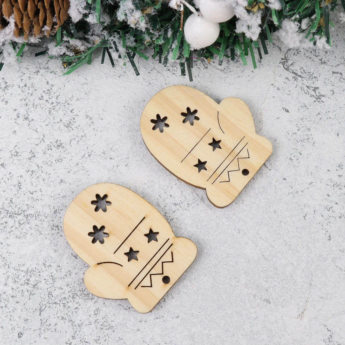 

Christmas Wooden Tags Wood Holiday Vintage Pendant Hanginggift Decoration Wedding Props Cutouts Decorative Miniature Ornaments