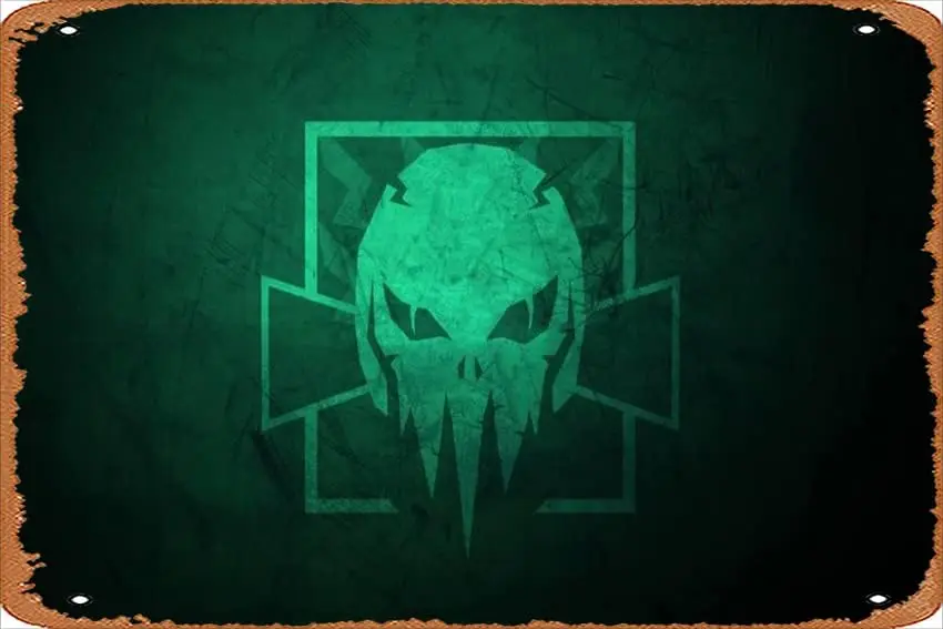 Плакат Rnbow Sx Sege Skull Gme 8x12 nches — ретро Vntge Metl Tn Sgn для дома Br Pub Grge Decor Move Gfts